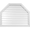 Ekena Millwork Octagonal Top Surface Mount PVC Gable Vent w/ 2"W x 1-1/2"P Brickmould Frame, 38"W x 30"H GVPOT38X3002SF - alternate 1
